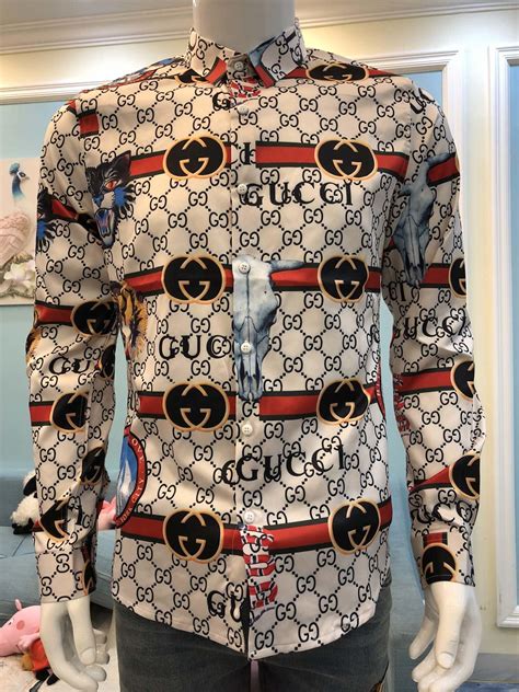 gucci guccy men's shirt|Gucci shirts for men price.